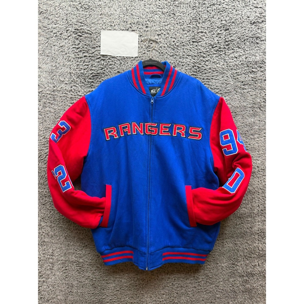G-III Carl Banks New York Rangers Stanley Cup Champions Varsity Jacket Size L